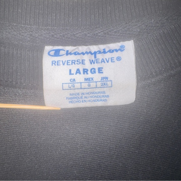 Champion Black and Blue Men's Sweater - Picture 6 of 8